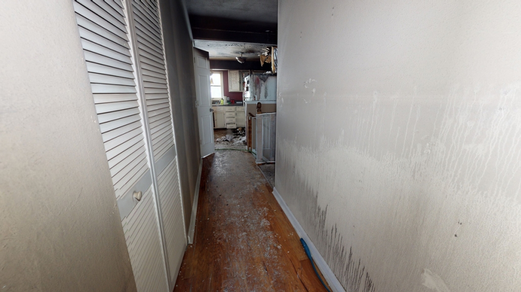 Mold Damaged Kitchen-Corridor